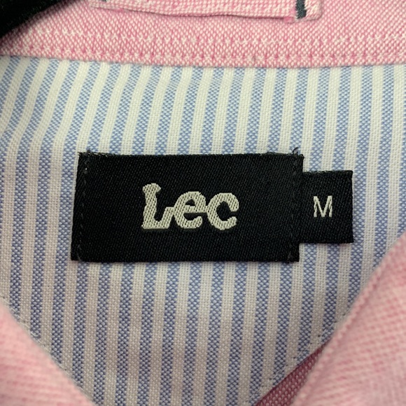 LEC Woven Long Sleeve Button Up Shirt Size M - Picture 3 of 6